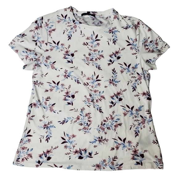 SUZY Shier Short Sleeve Floral Top - Picture 1 of 5